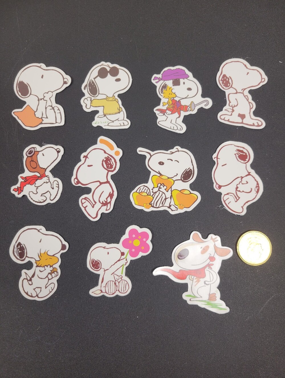 3/$20 10pcs Lot Snoopy Waterproof Stickers #001